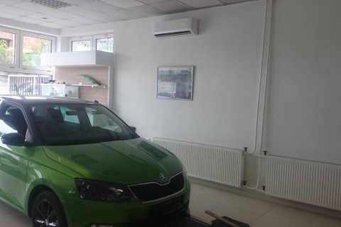 Klimatizácia Showroom Škoda Bardejov